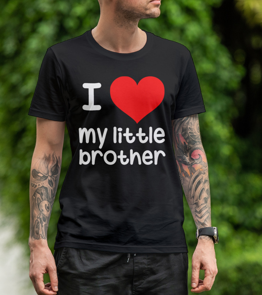 I Heart My Little Brother T-Shirt