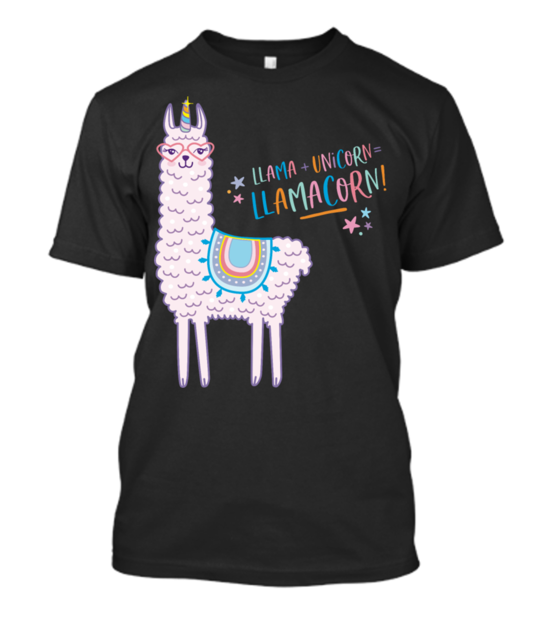 Llama Unicorn Llamacorn Llama + Unicorn = Llamacorn T-Shirt