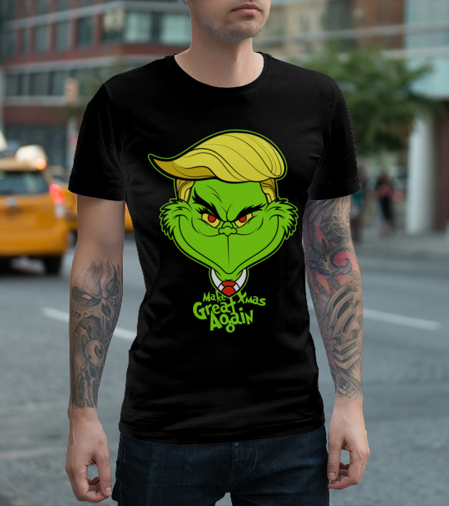 Make Xmas Great Again Grinch Trump Mashup T-Shirt