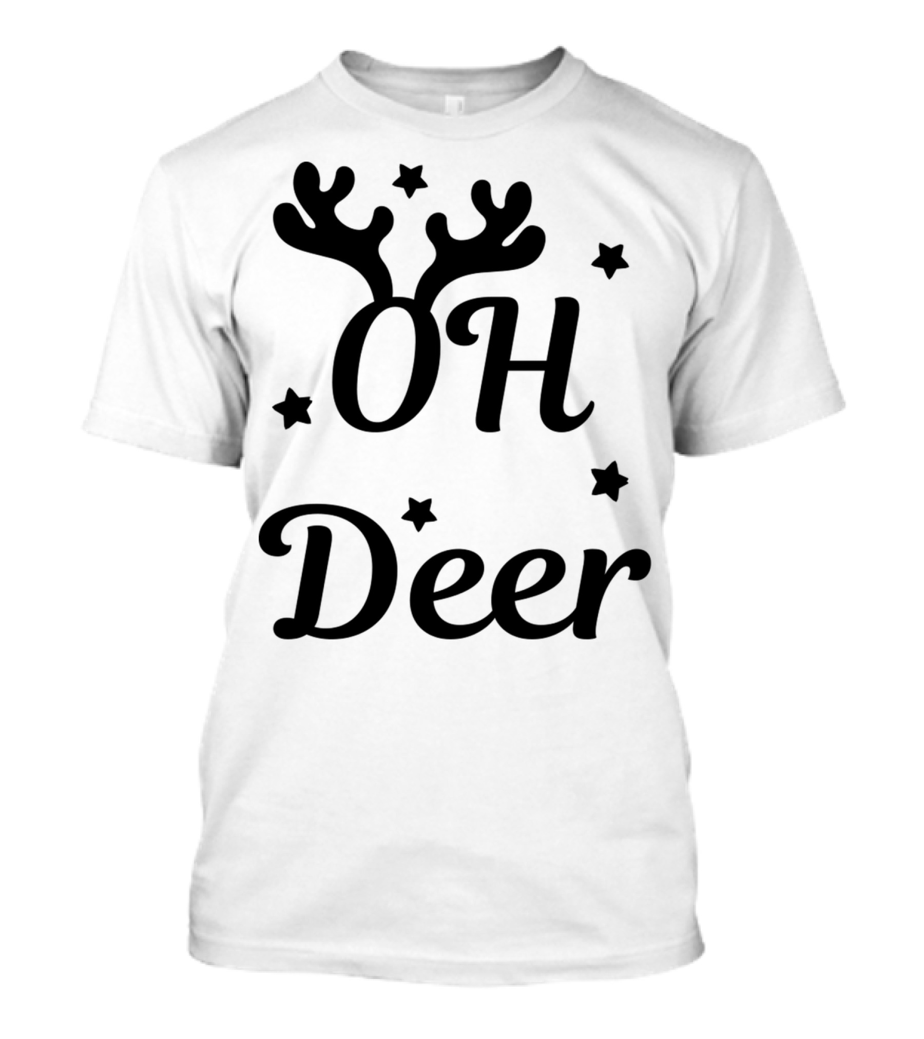 OH Deer Antlers Stars T-Shirt