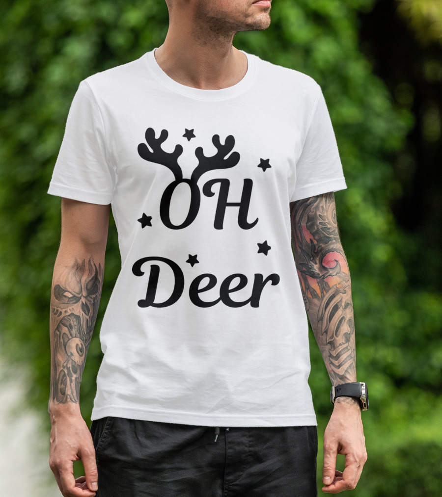 OH Deer Antlers Stars T-Shirt