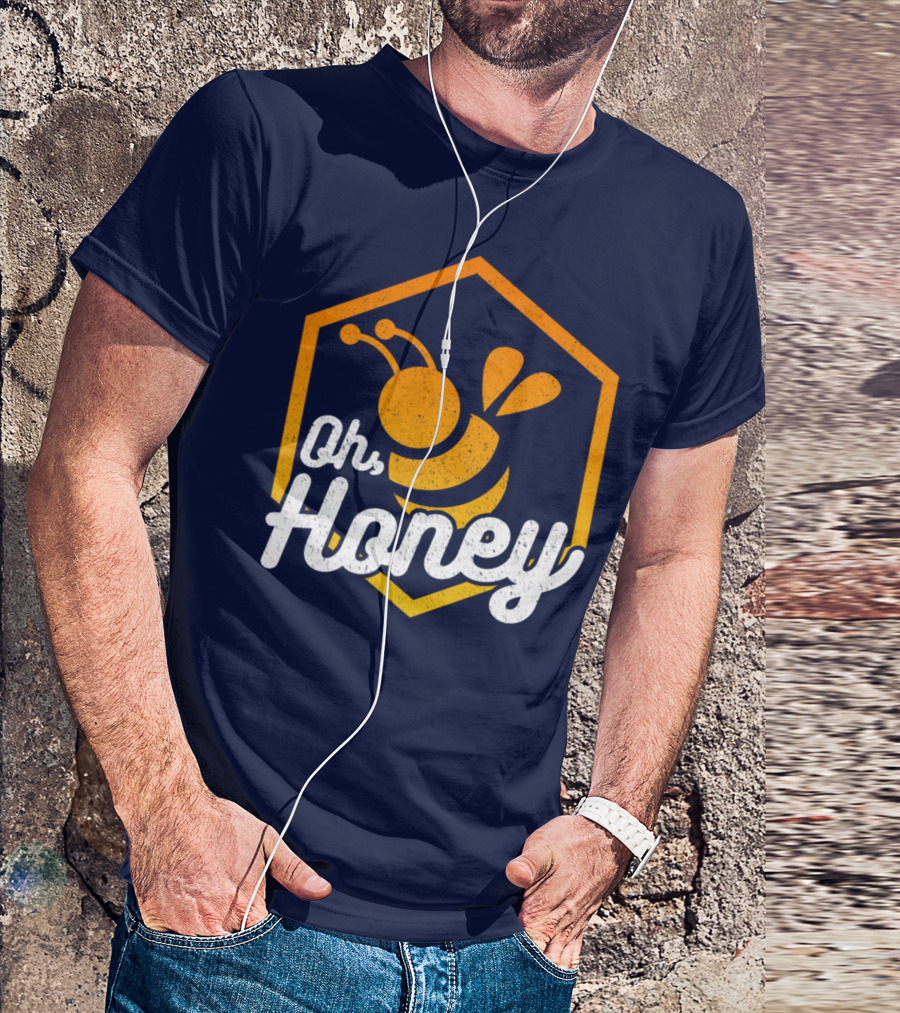 Oh Honey Honeybee Beekeeper Beekeeping Buzz T-Shirt