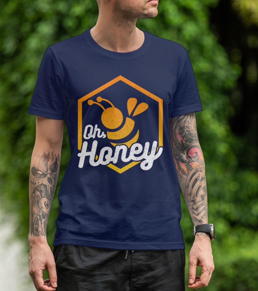 Oh Honey Honeybee Beekeeper Beekeeping Buzz T-Shirt
