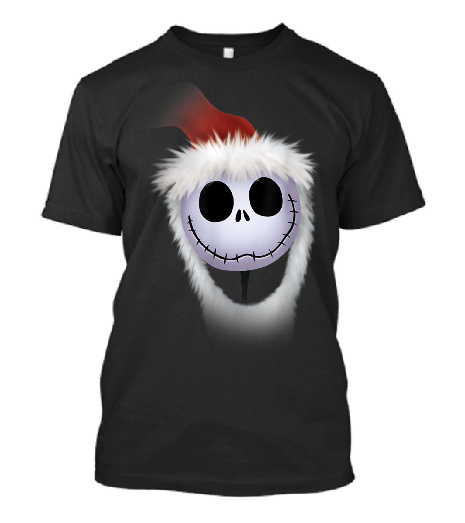 Disney Nightmare Before Christmas Jack Skellington Santa Hat T-Shirt