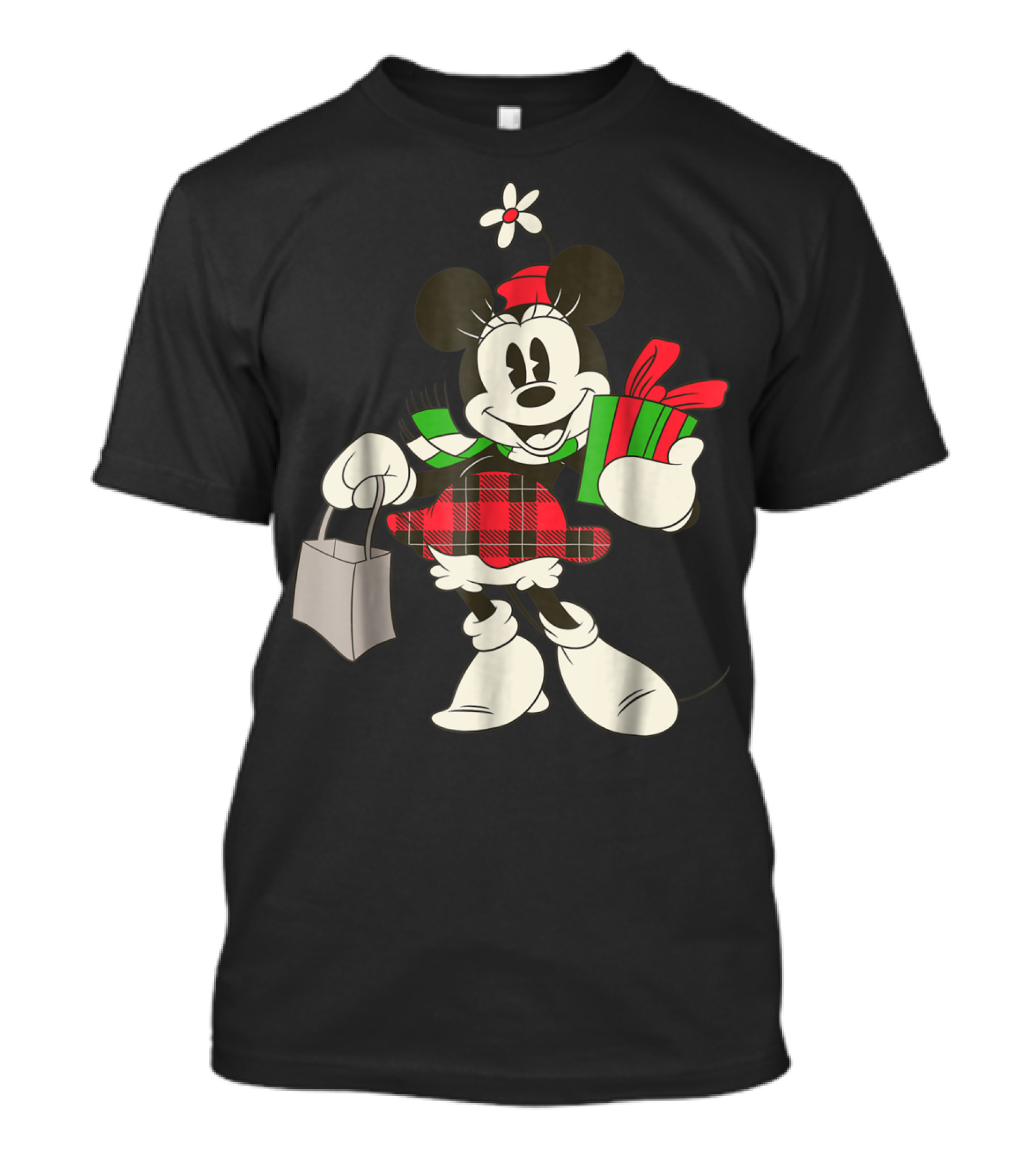 Vintage Minnie Mouse Holiday Gift Retro Style Disney Character T-Shirt