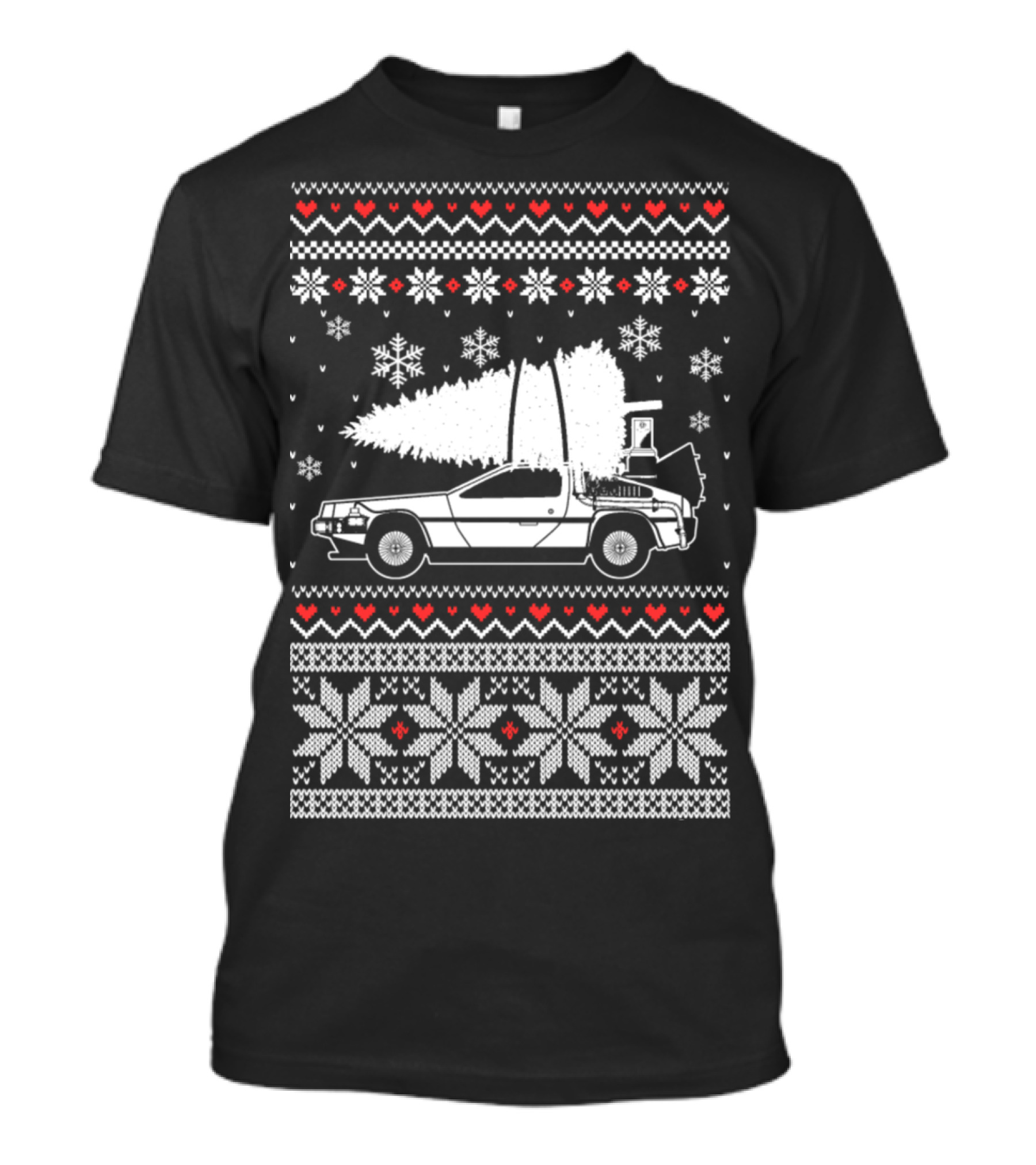 Mustang Awesome Christmas For Car Love Snowflakes Nordic T-Shirt