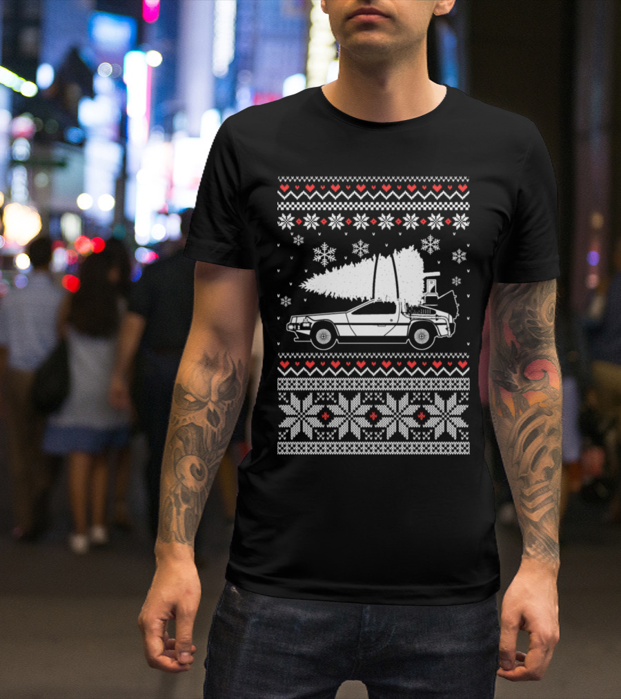 Mustang Awesome Christmas For Car Love Snowflakes Nordic T-Shirt