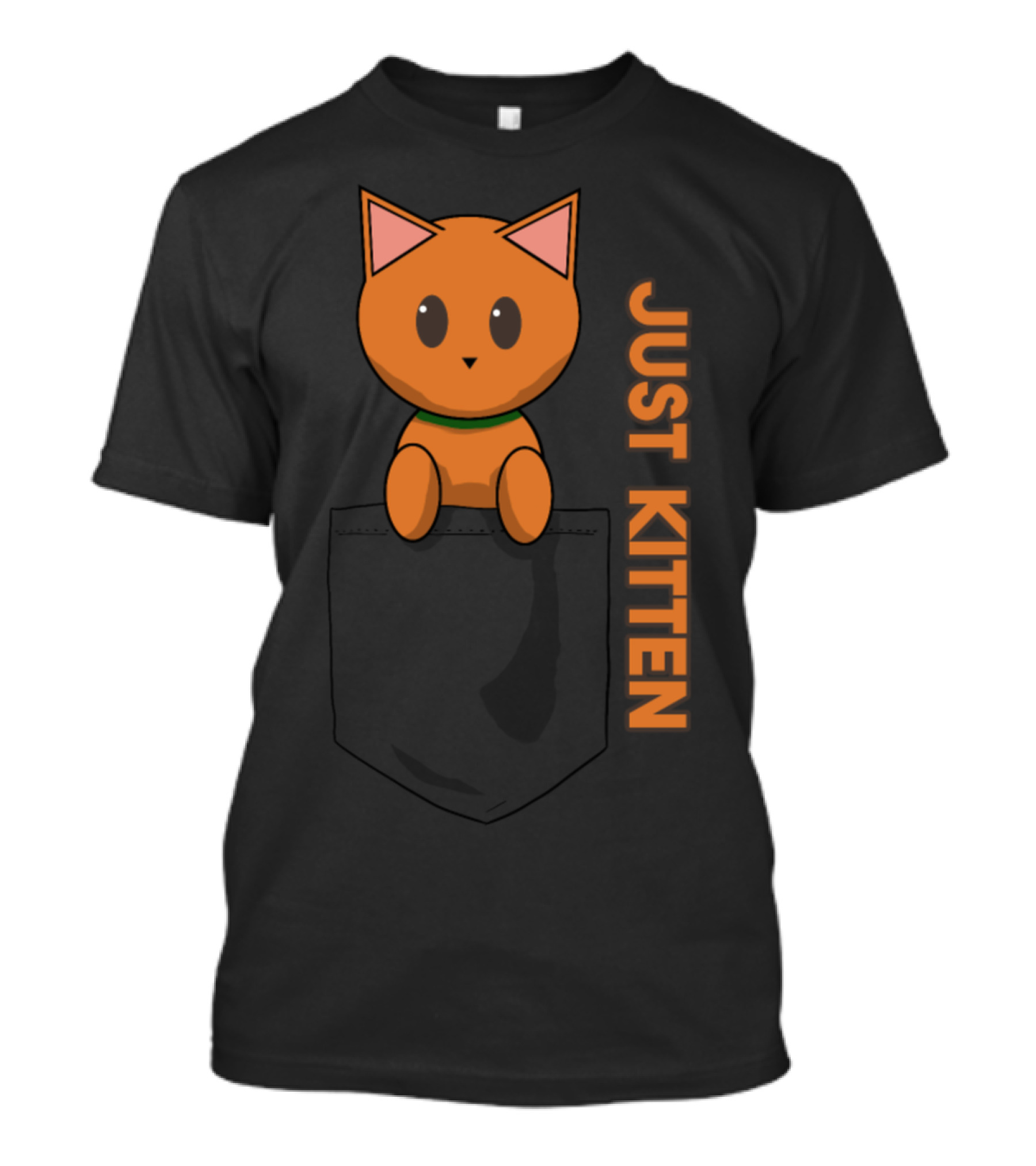 Pocket Cat Ginger Just Kitten T-Shirt