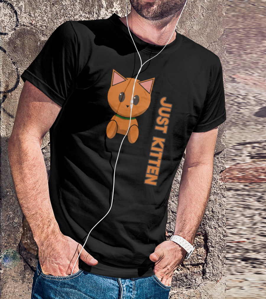 Pocket Cat Ginger Just Kitten T-Shirt