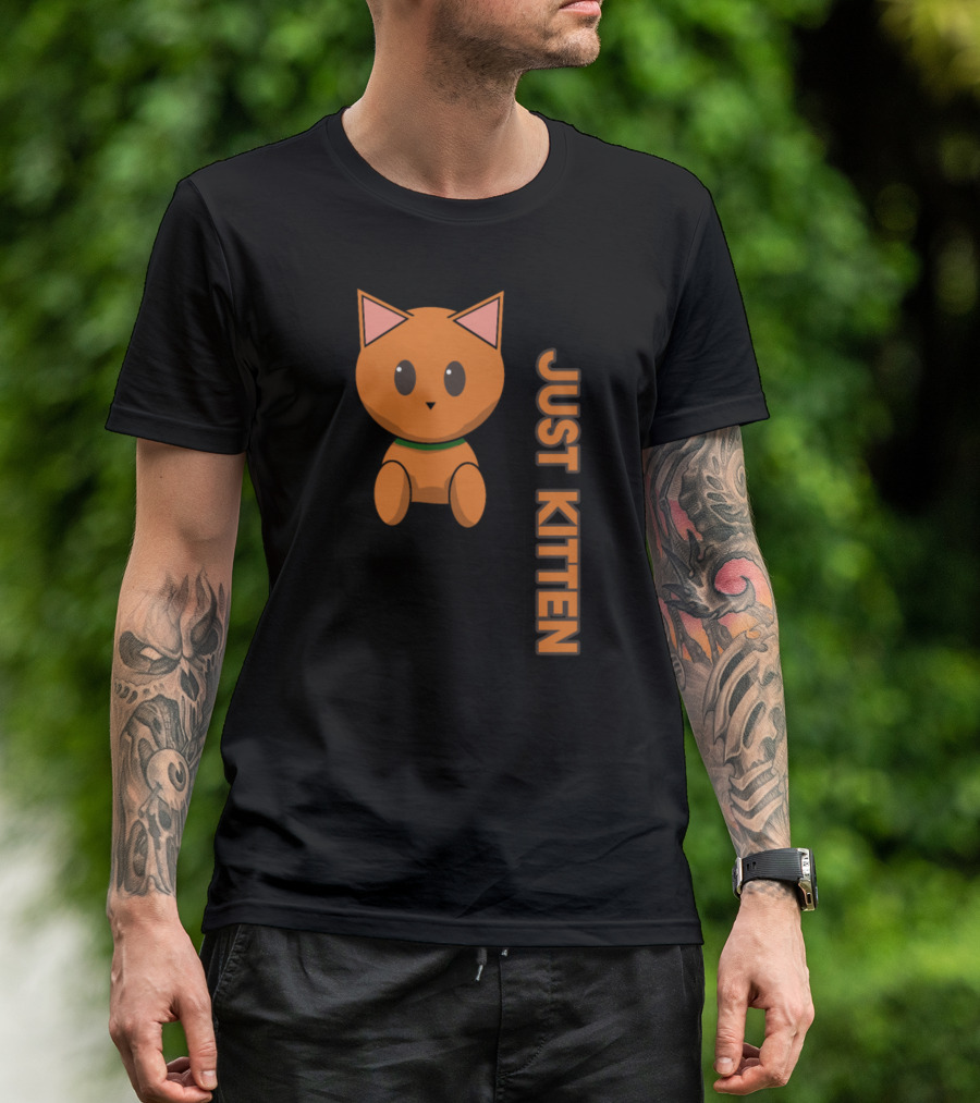 Pocket Cat Ginger Just Kitten T-Shirt