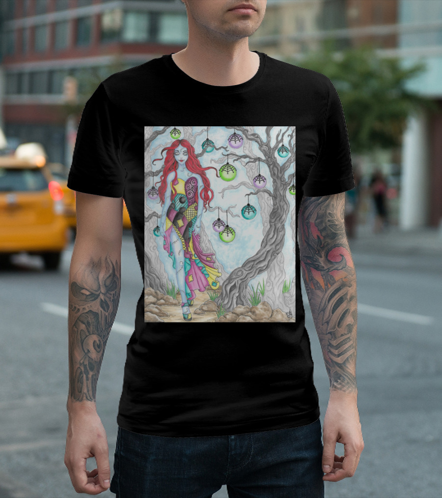 Sally Nightmare Before Christmas Fantasy Scene T-Shirt