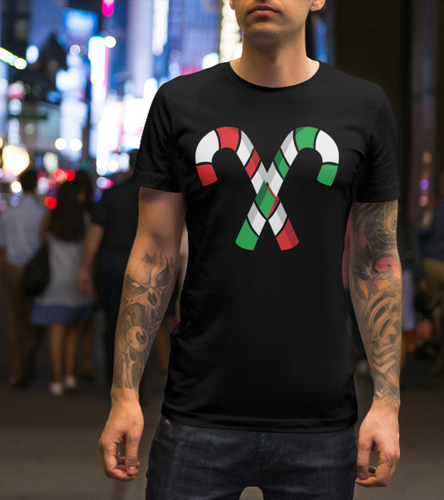 Candy Cane Santa Claus T-Shirt
