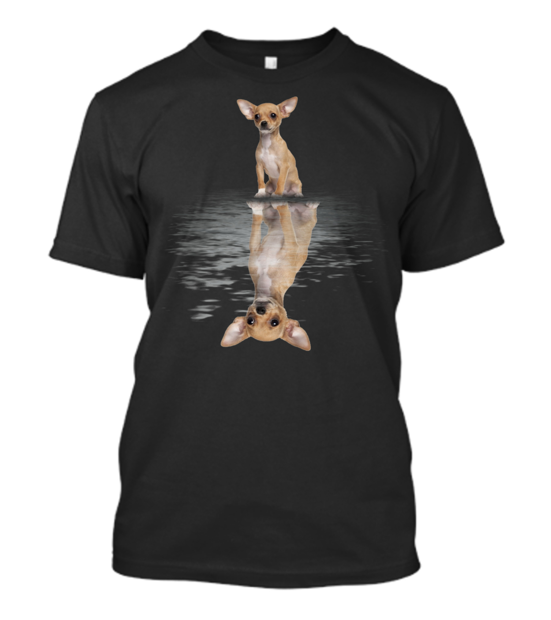 Chihuahua Reflection Water Mirror T-Shirt