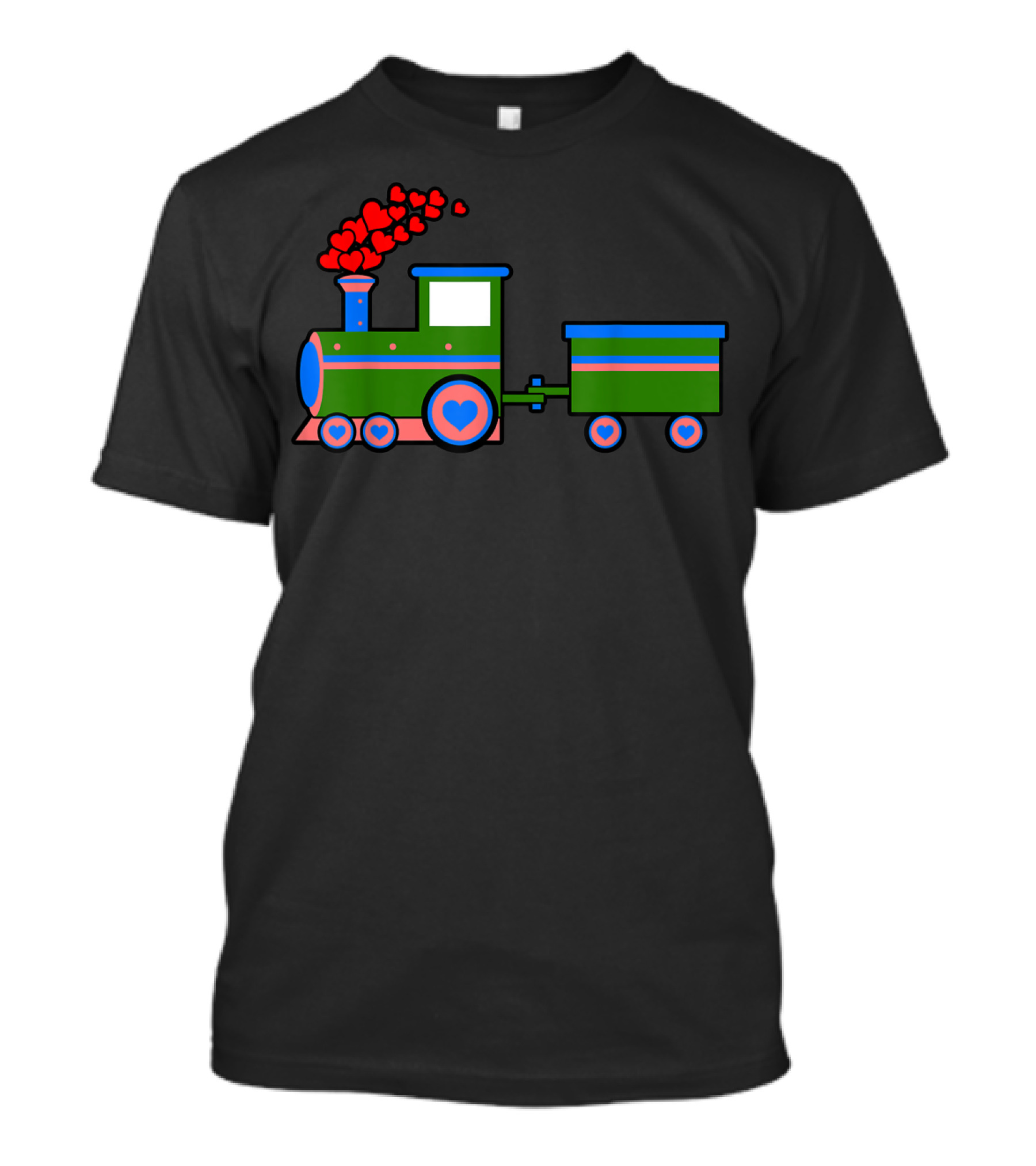 Loads Of Love Train Valentine Day Hearts Train T-Shirt