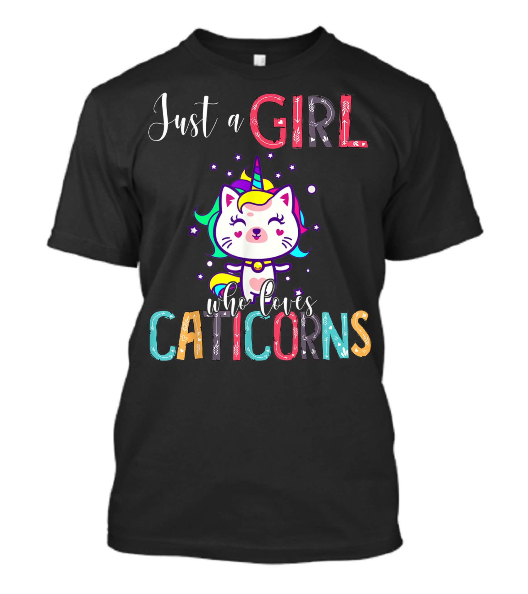 Just A Girl Who Loves Caticorns T-Shirt