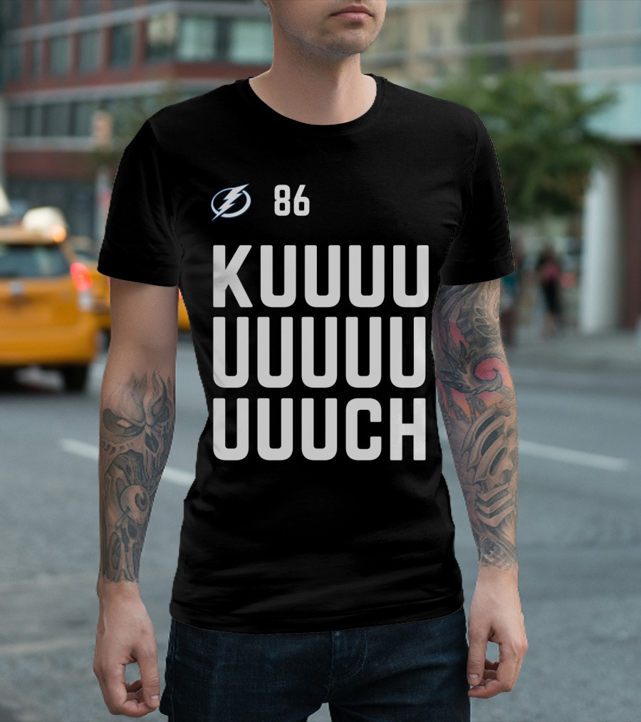 Tampa Bay Lightning 86 KUUUUUUUUUCH Nikita Kucherov Hockey T-Shirt