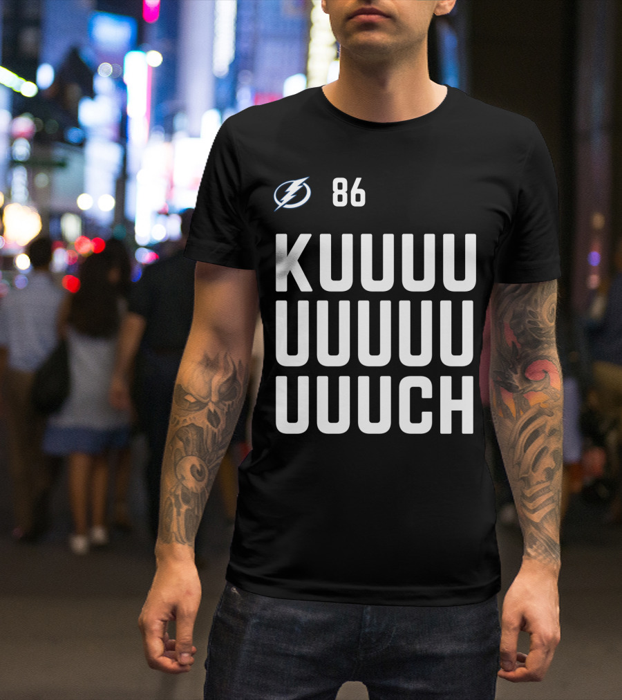 Tampa Bay Lightning 86 KUUUUUUUUUCH Nikita Kucherov Hockey T-Shirt