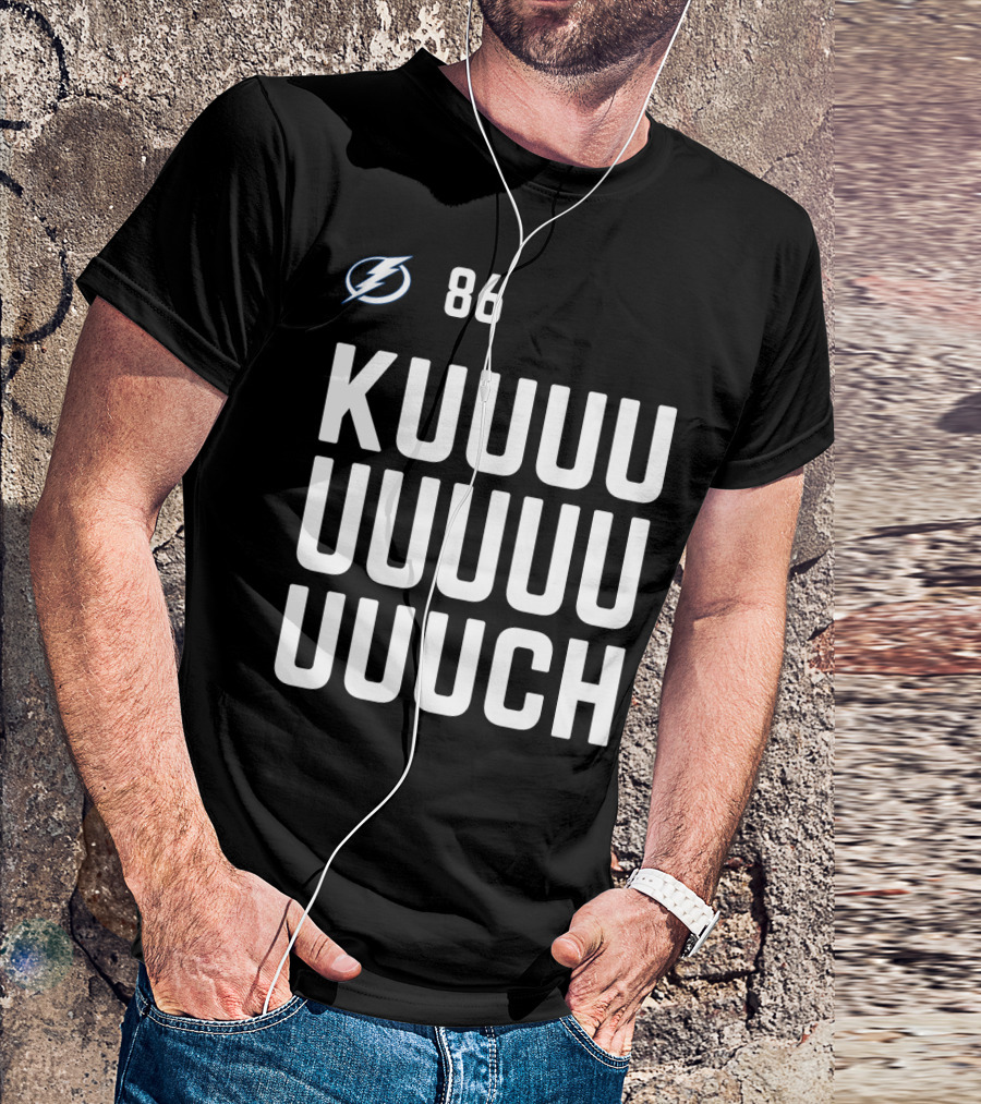 Tampa Bay Lightning 86 KUUUUUUUUUCH Nikita Kucherov Hockey T-Shirt