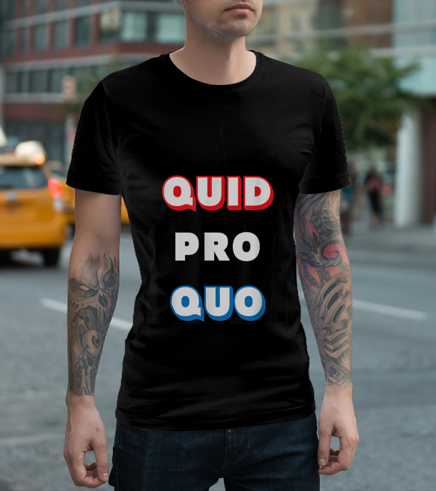 Quid Pro Quo Antitrump Russian T-Shirt
