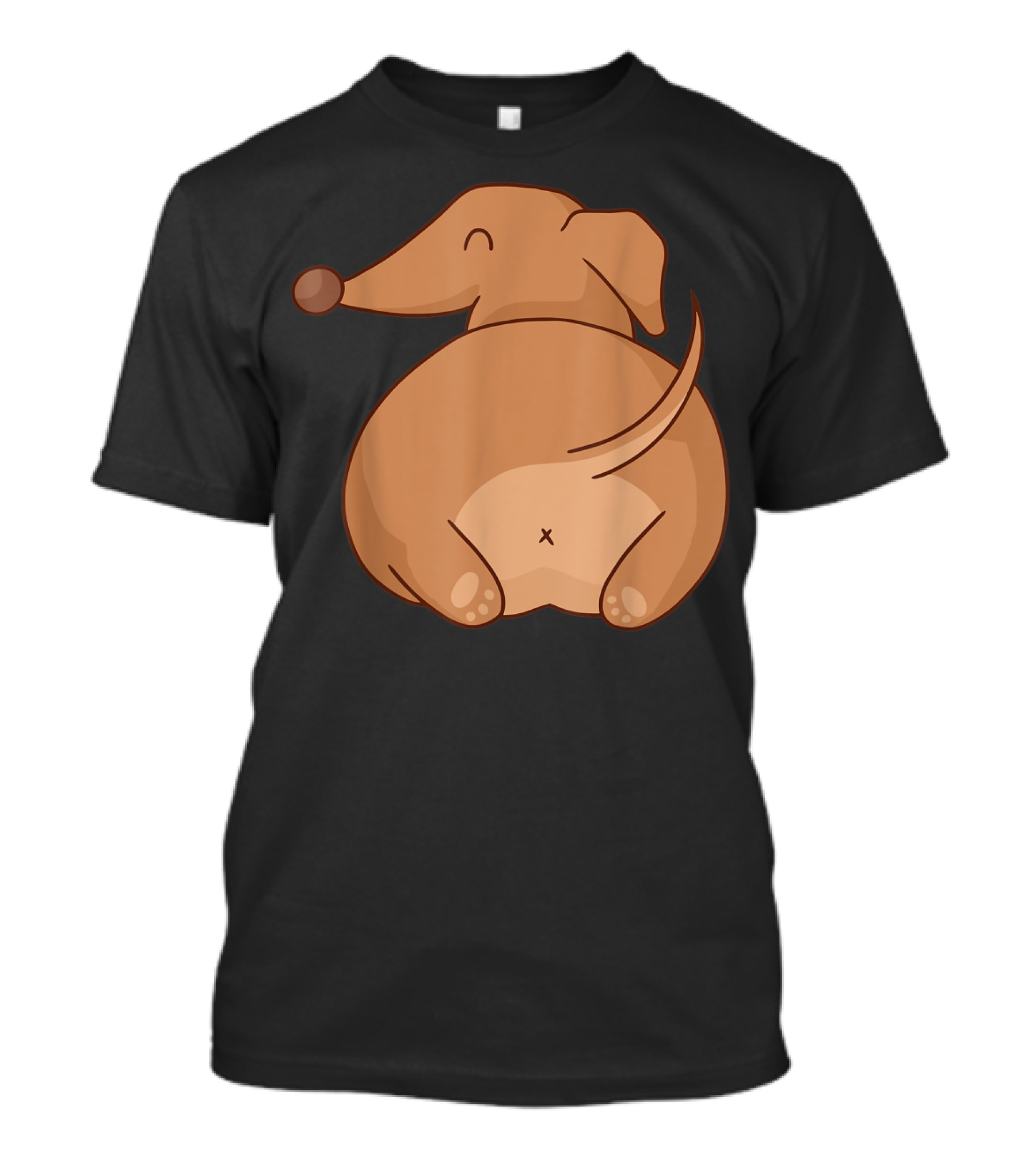 Funny Cute Dachshund Dog Tail Wagging T-Shirt