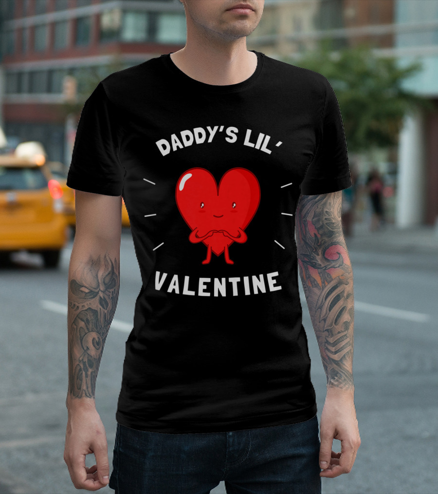 Daddy's Lil' Valentine Heart T-Shirt