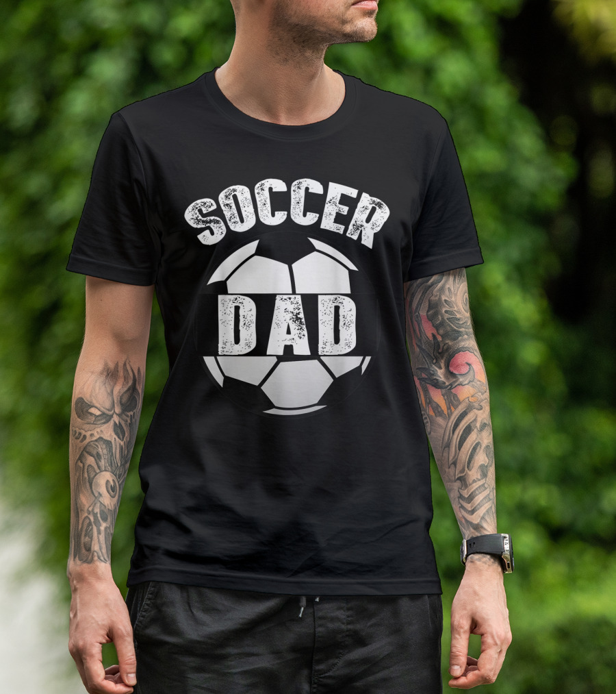 Soccer Dad Funny Mens Soccer Or Football T-Shirt