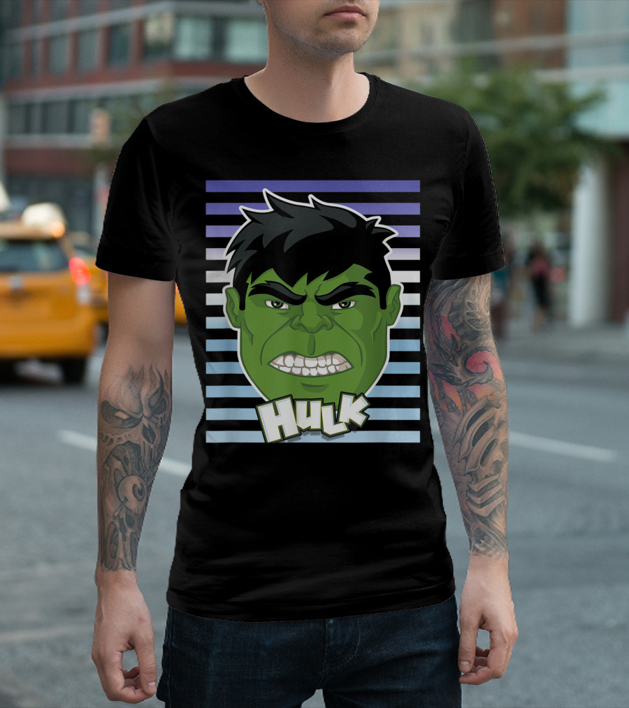 Hulk Face Marvel Avengers Assemble T-Shirt