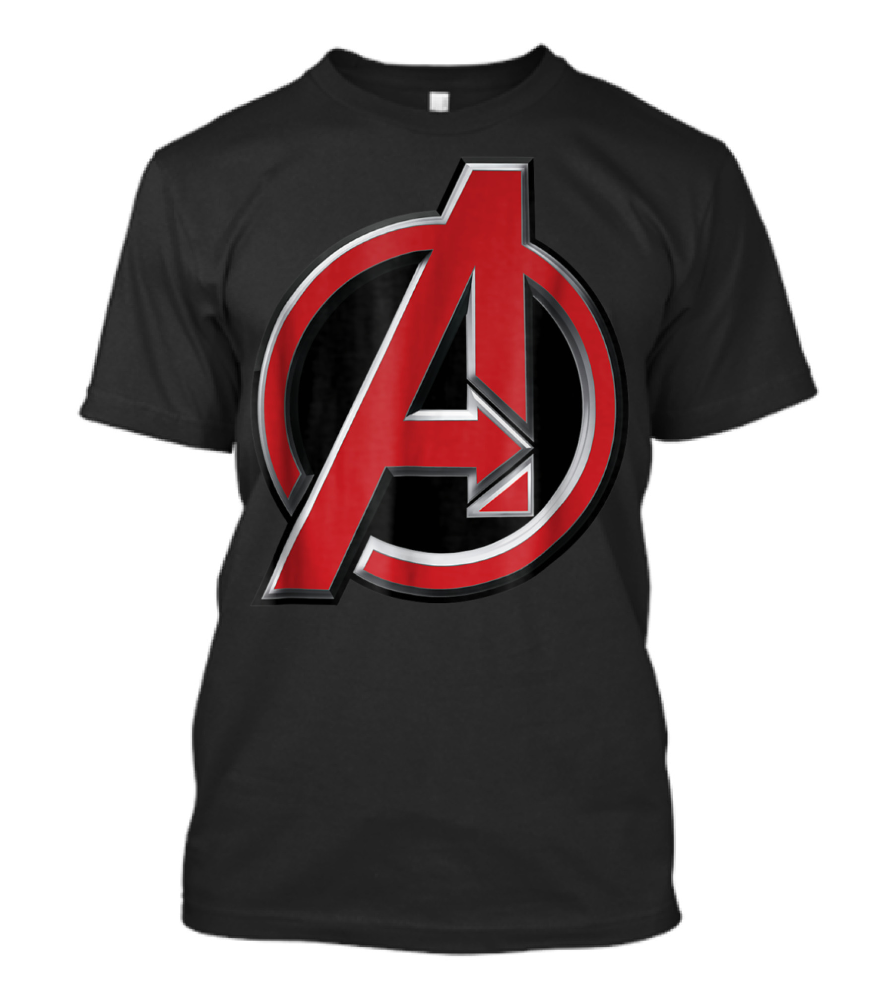 Marvel Avengers Red Beveled T-Shirt
