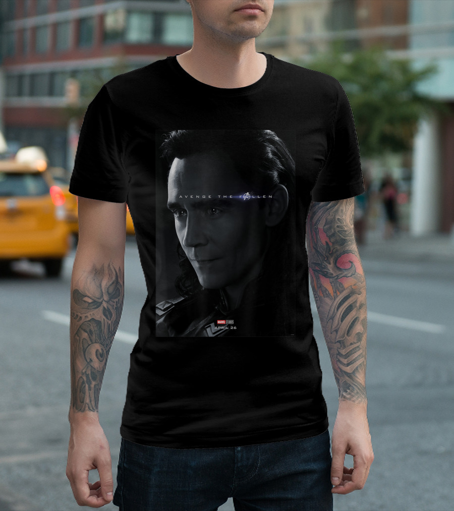 Marvel Avengers Endgame Avenge The Fallen Loki April 26 T-Shirt