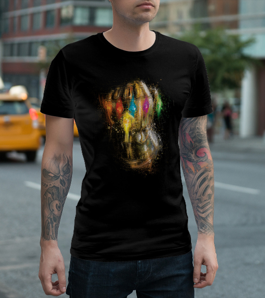 Marvel Avengers Endgame Thanos Infinity Gauntlet Stones T-Shirt