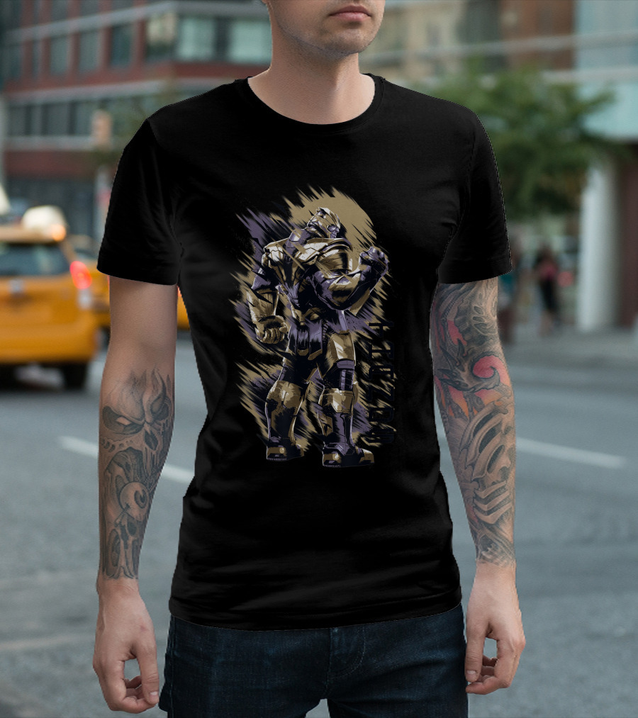 Thanos Avengers Endgame Armor Pose With Gauntlet T-Shirt