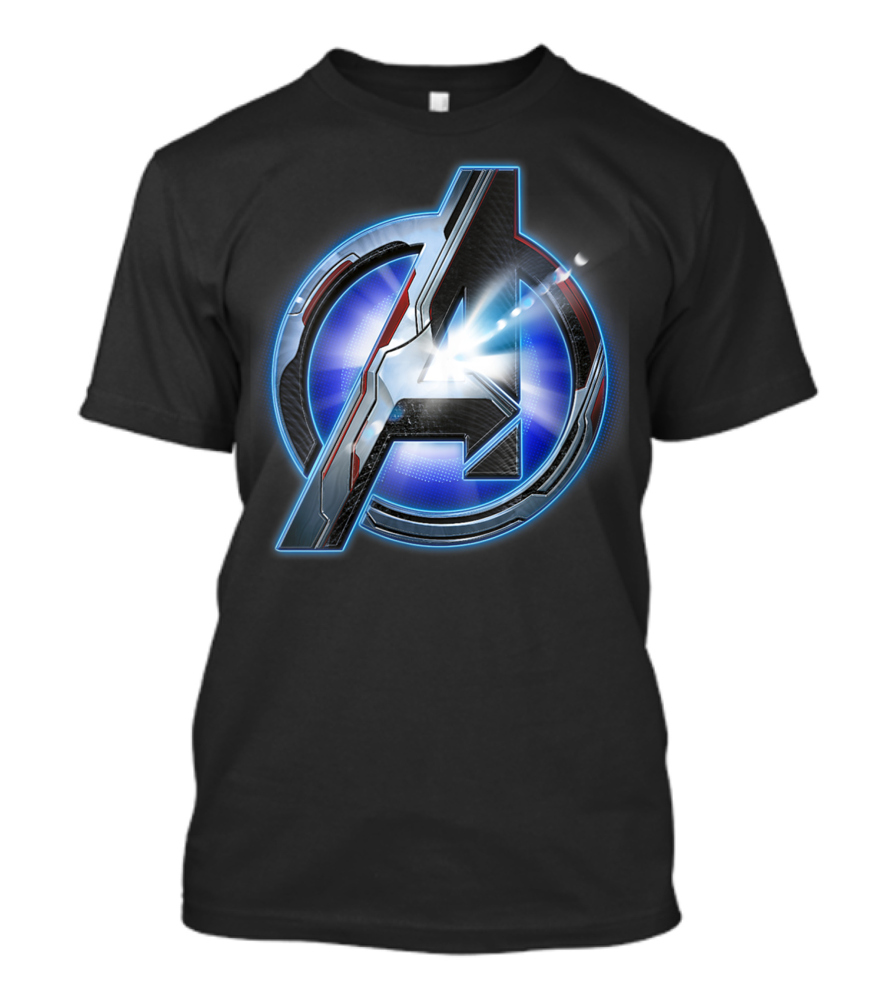 Marvel Avengers Endgame Avenger Tech Symbol With Light Burst T-Shirt