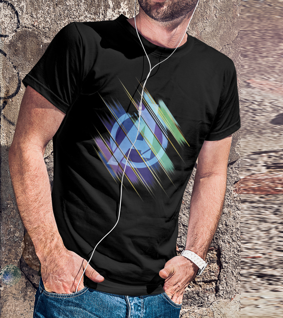 Marvel Avengers Endgame Swiped Colors T-Shirt