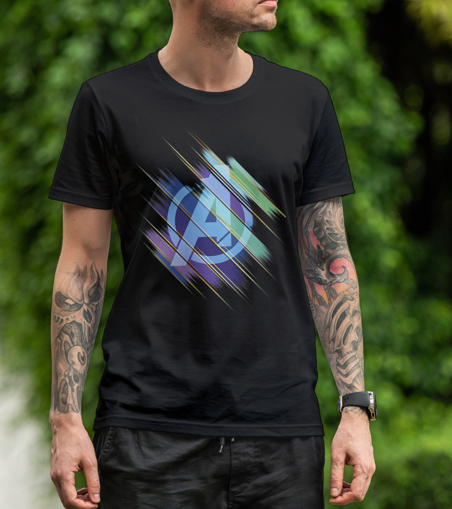 Marvel Avengers Endgame Swiped Colors T-Shirt