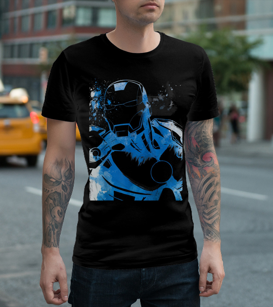 Iron Man Marvel Avenger Assemble Splatter T-Shirt