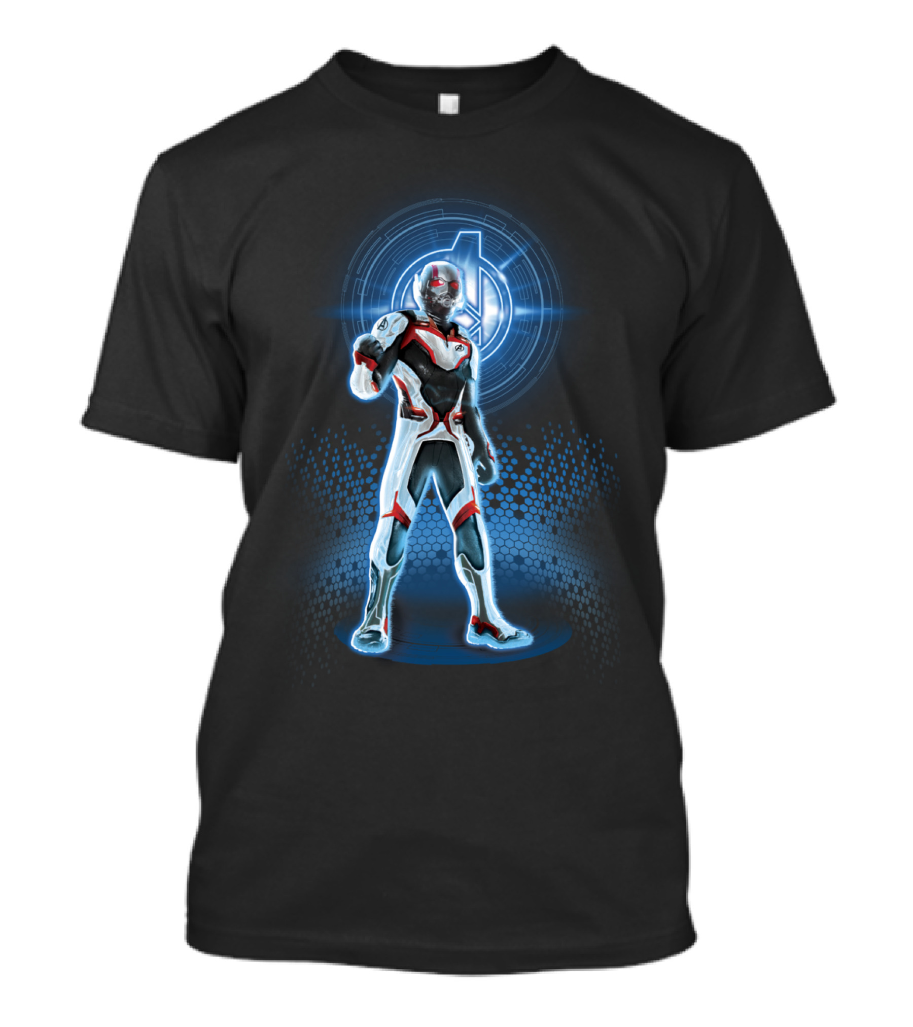 Marvel Avengers Endgame Antman Quantum Suit Iconic Hero Visual Background T-Shirt