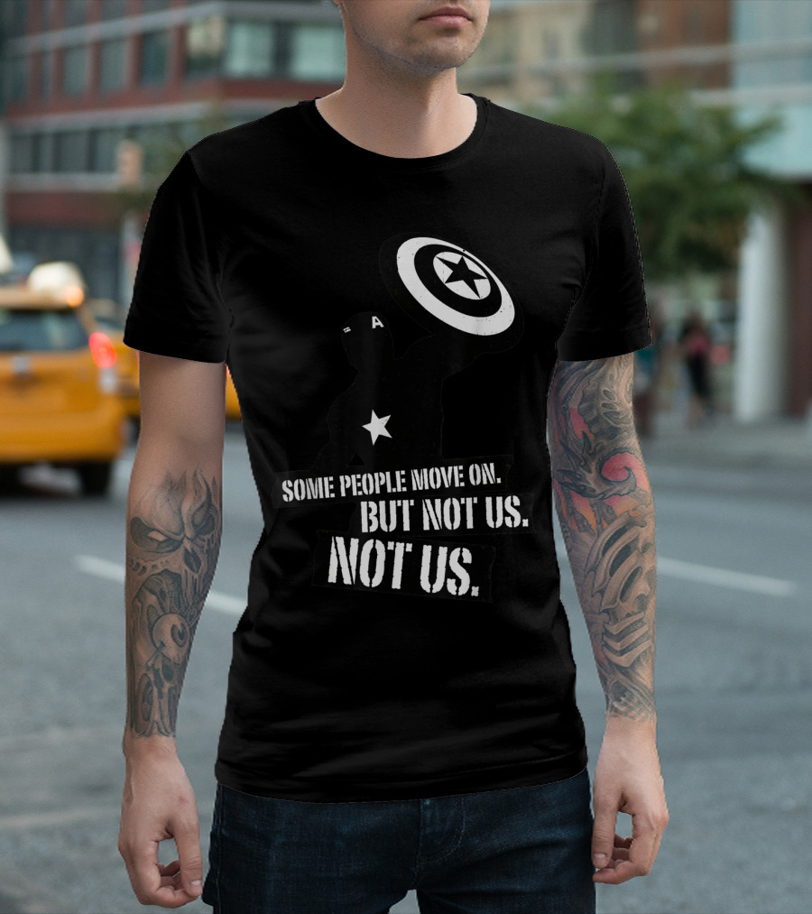 Marvel Avengers Endgame Captain America Some People Move On But Not Us Shadow T-Shirt