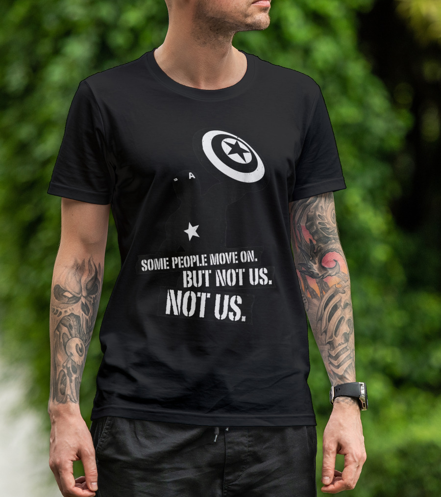 Marvel Avengers Endgame Captain America Some People Move On But Not Us Shadow T-Shirt