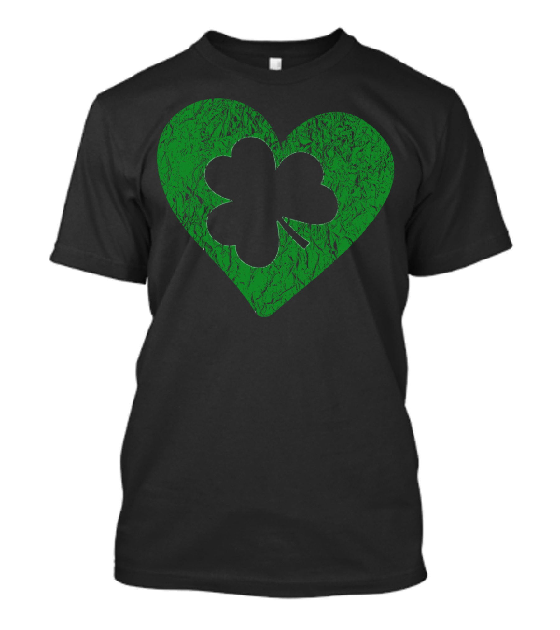 Shamrock Heart St Patrick's Day Cute Green T-Shirt