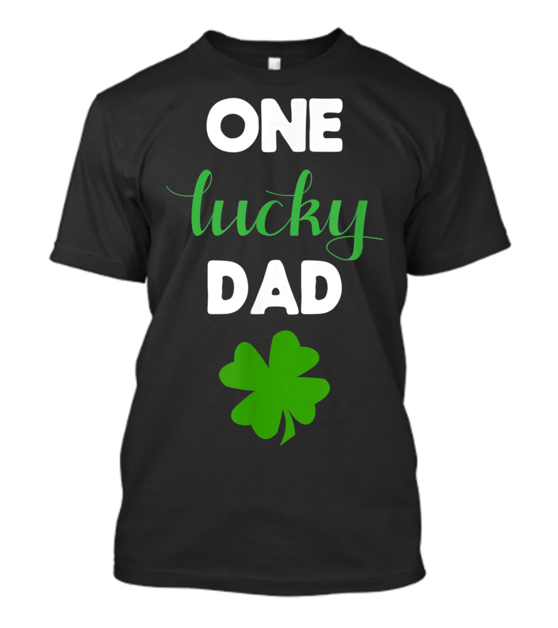 One Lucky Dad Shamrock St Patrick's Day Family Match T-Shirt