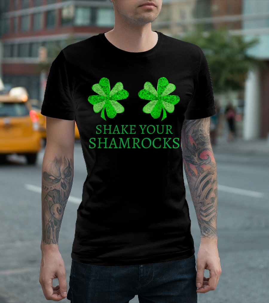 Shake Your Shamrocks Women St Patrick's Day Shamrock T-Shirt