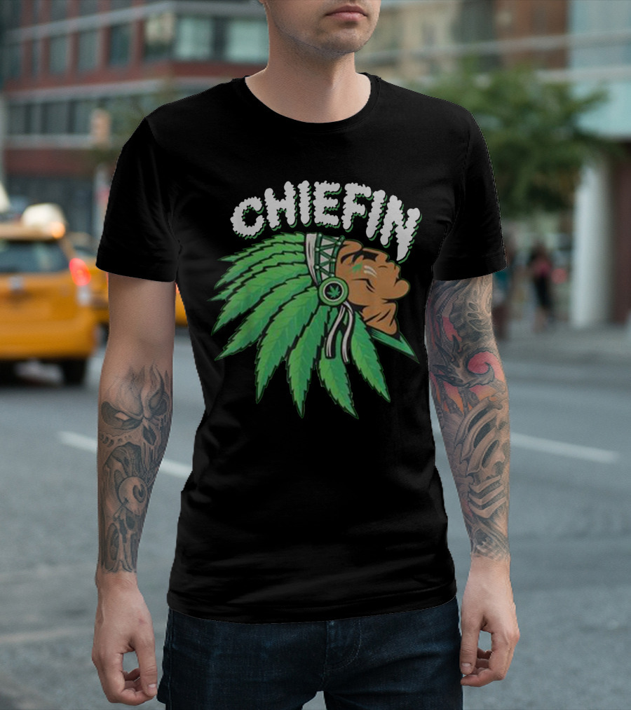 Chiefin Weed Lovers Saint Patrick's Day Irish Funny T-Shirt