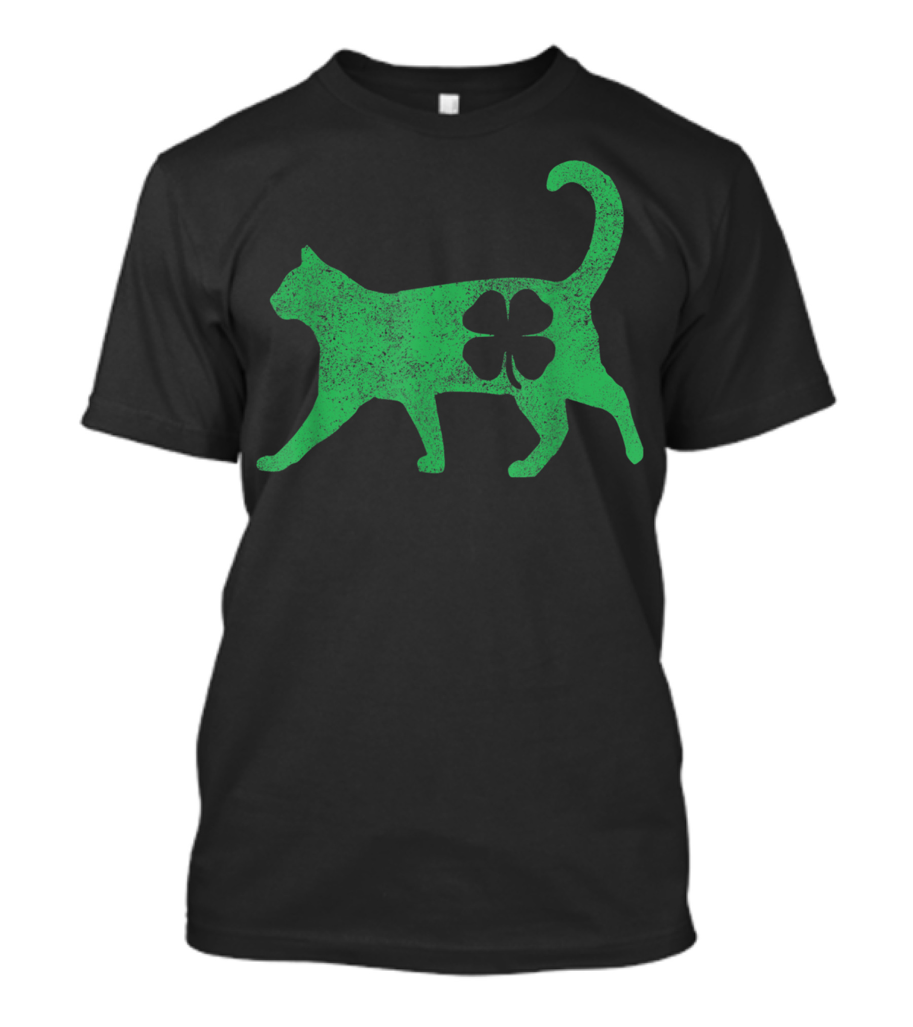St Patrick's Day Cat Irish Shamrock Catty's T-Shirt