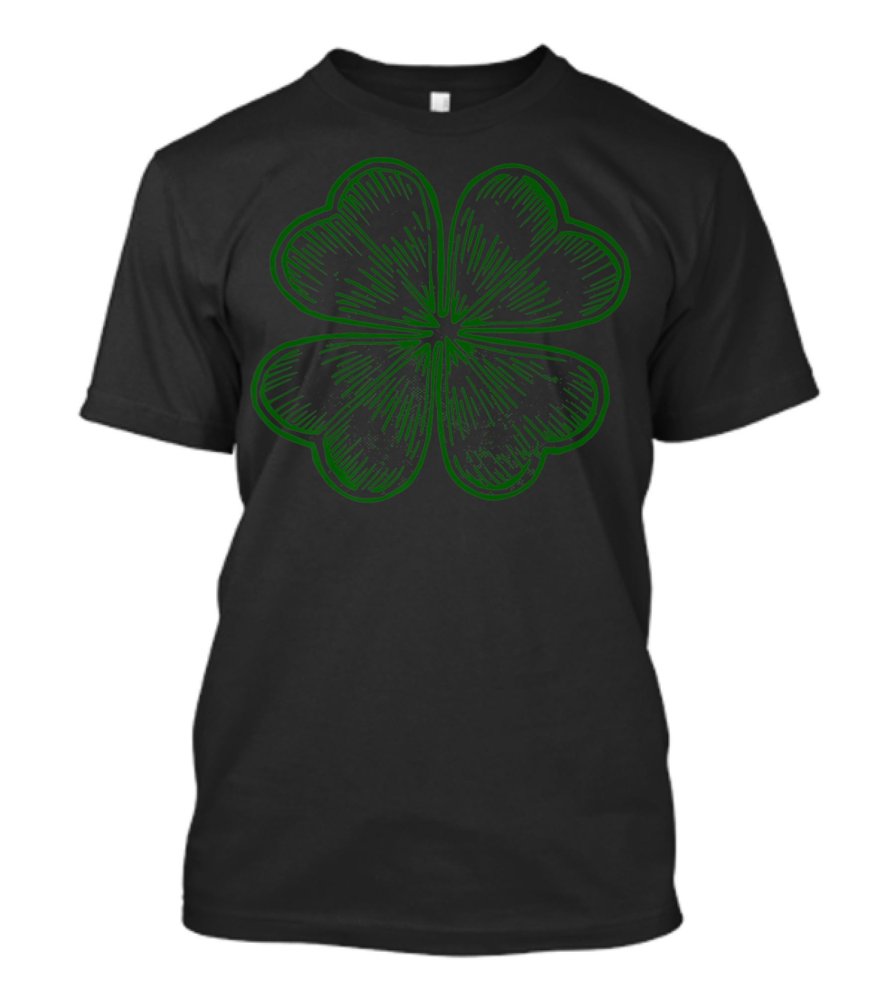 St Patrick's Day Four Leaf Clover Green Lucky T-Shirt