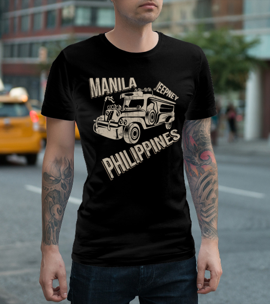 Manila Philippines Jeepney Retro Vehicle T-Shirt