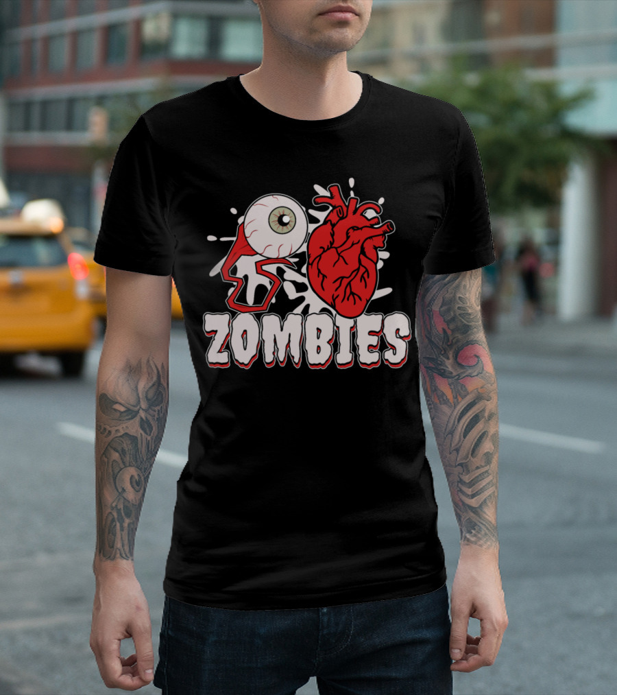 Zombies Eye And Heart T-Shirt