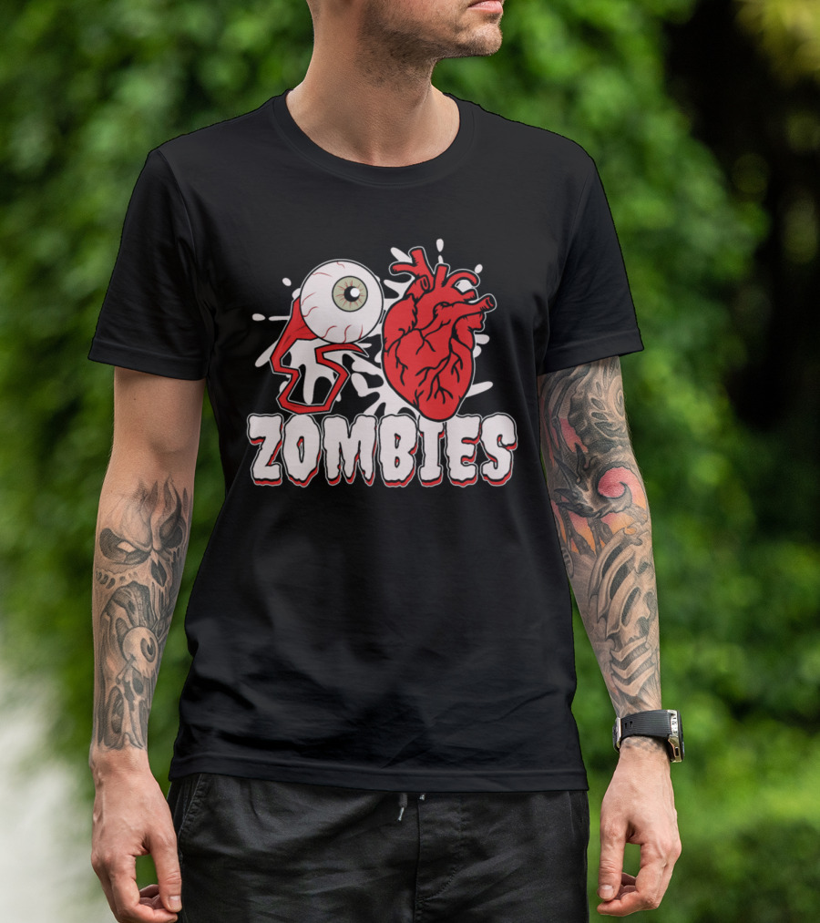 Zombies Eye And Heart T-Shirt