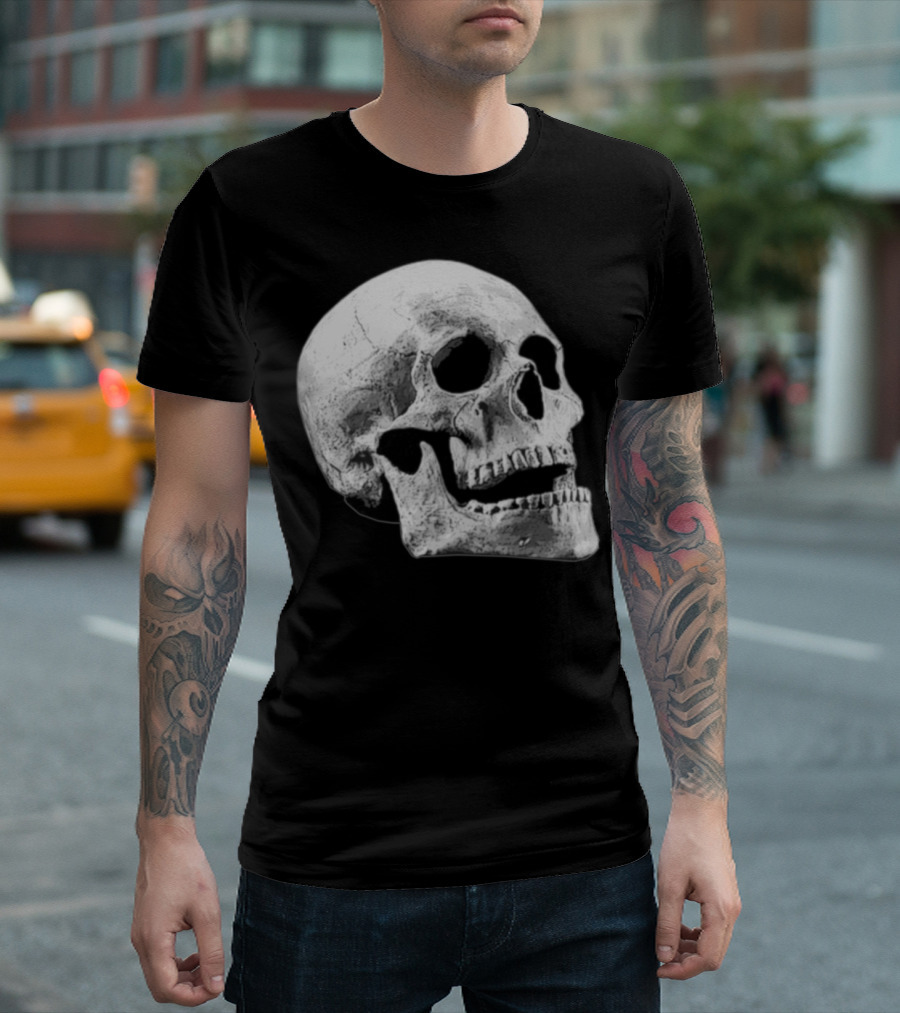 Skull Gothic Halloween Bones Grunge T-Shirt
