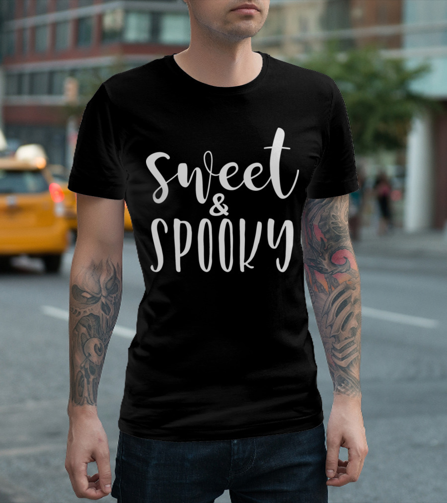 Sweet and Spooky Halloween Trick or Treat Boo T-Shirt