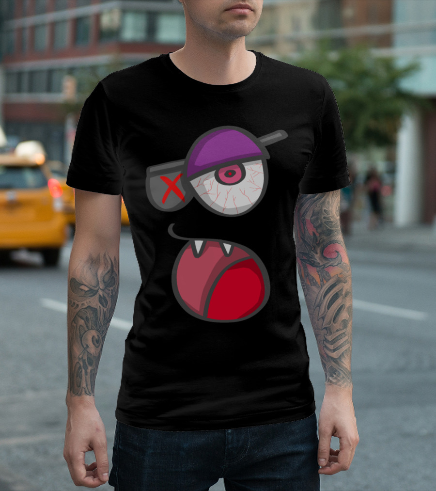 Sweet Monster Eyeball Bat Hat Fang Face T-Shirt